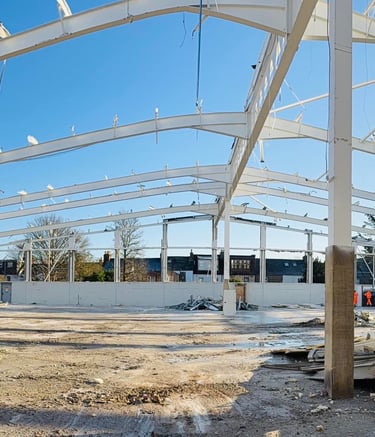 Steel frame been harvested