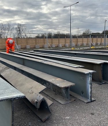 Beams, girders, lintols, lintels, steel frame
