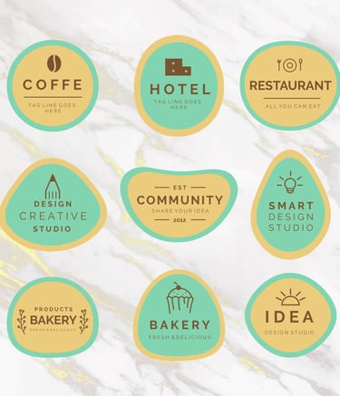 Stickers découpés à la forme