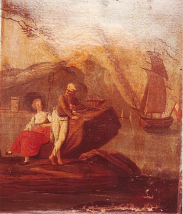 Sybille Ingold restauration de tableau 5 avant