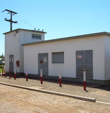imagem de subestação abrigada