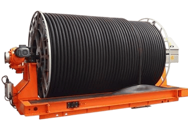 barrel type motorized cable reeling drum