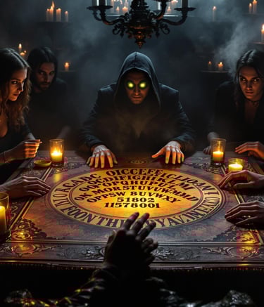 ESCALOFRIANTE! - Mesa ouija, apariciones, medium con ojos brillantes, 8 personas aterradas