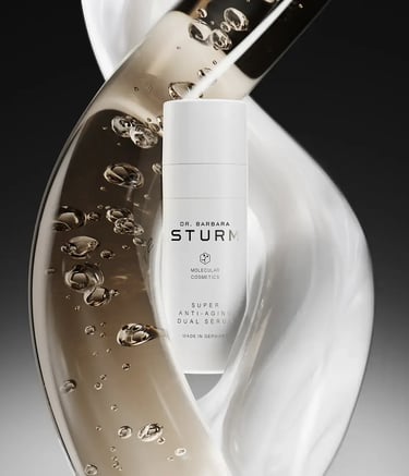 Dr. Barbara Sturm serum with swirling liquids