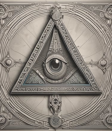 A stack of vintage books with symbolic illustrations on the covers.