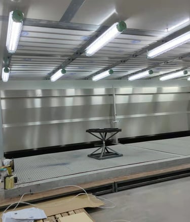 dust-free spray room
