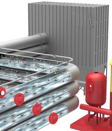 spark detection and extinguishing system