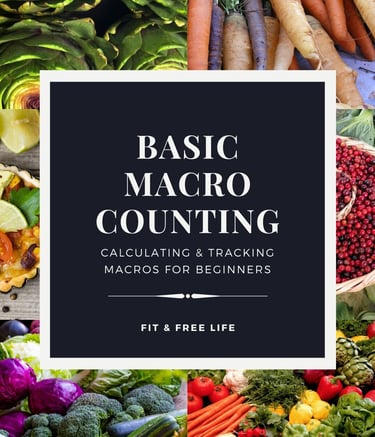 Basic Macro Counting Guide — free macro tracking guide for women over 35 by Fit & Free Life