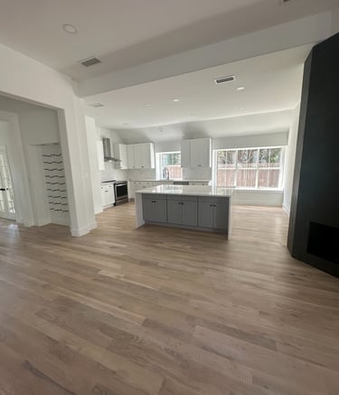 fully restored kitchen after fire damage - Irvin Restoration complete home restoration Irving TX