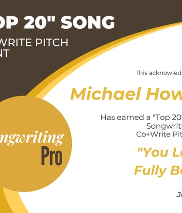 Songwriting Pitch Contest 2025
