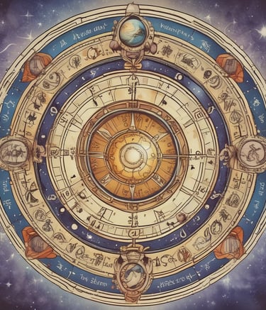 A corner with a traditional Indian decor setup featuring floor decorations with a star pattern surrounded by small oil lamps. Fairy lights are draped along the wall, creating a warm atmosphere. There are small potted plants and a plate containing some items, possibly sweets or offerings, along with marigold flowers arranged around the area.