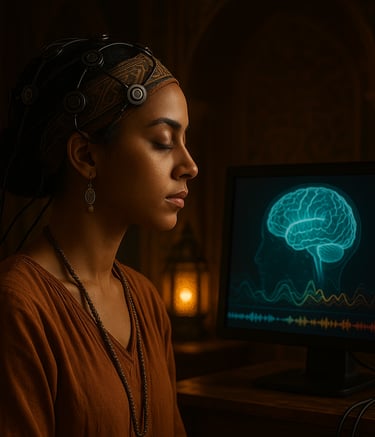 Neurofeedback to calm the nervous system