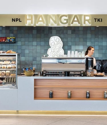 The Hangar - New Plymouth, fit outs New Plymouth Airport