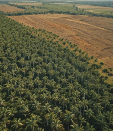 two cans of beer sitting on top of a tree stump