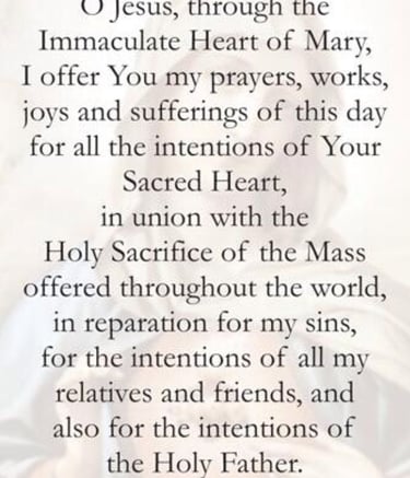 Morning Offering Prayer