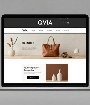 The interface of a showcase website