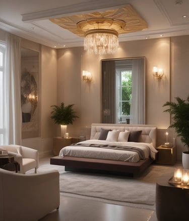 A luxury SUV is parked on a cobblestone street in front of a Gucci store located in an elegant building. The architecture features ornate details and large arched windows, reflecting a sense of sophistication. Small trees and decorative lighting add to the upscale urban setting.