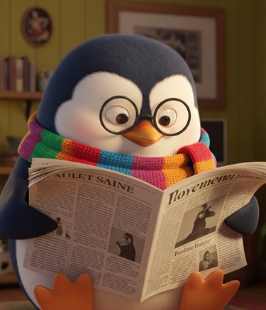 3D Render Of Cute Penguin 