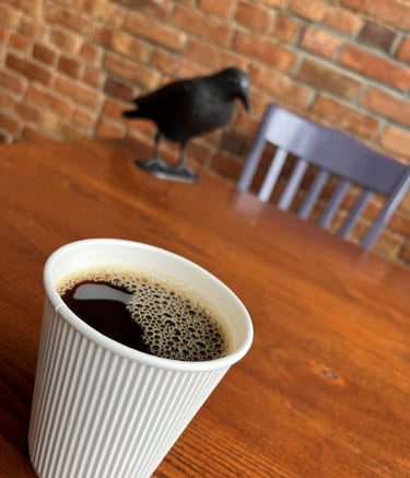 Crow, Crow City Coffee, Coffee, Tea, Cappuccino, Latte, Americano, Friends, Cold Brew, Crow Fest