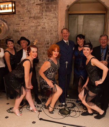 Greg Poppleton jazz band for swing dancers