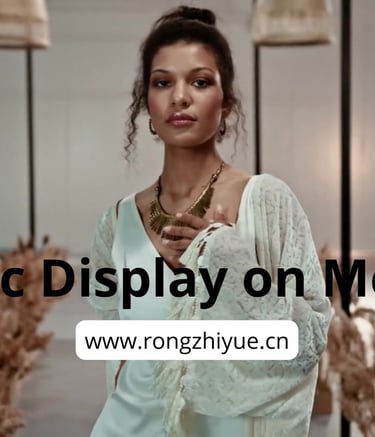 Rongzhiyue: fabric display on models