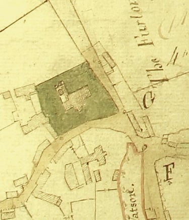 Part of the Steeple Aston Enclosure Map of 1768