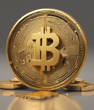 A pile of gold bars sitting on top of a table