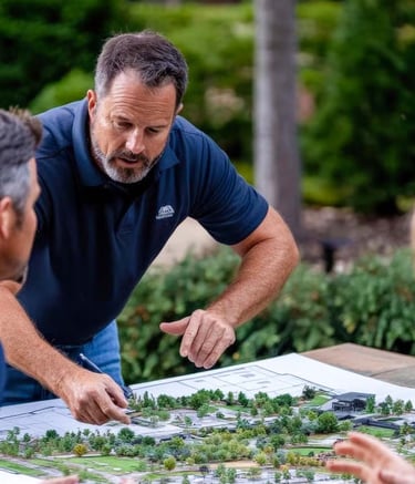 On-site landscape consultation session with expert analysis by Garden Designers