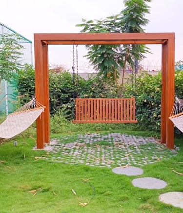 Relaxing resort landscape featuring zen gardens and curated paths by Garden Designers