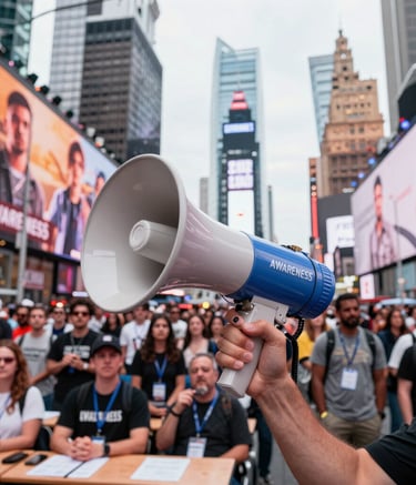 A sleek video still highlighting a small business’s social media campaign in action.