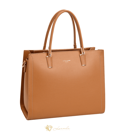 sac à main David Jones Élise camel élégant et structuré pour femme à Genève