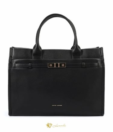 sac à main noir David Jones Clara élégant et structuré pour femme – Luanda Steel & Style
