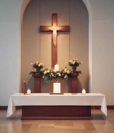 Volunteers serving food in a humble community kitchen