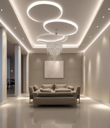 A vibrant glassware display in a small artisan shop, highlighting craftsmanship.