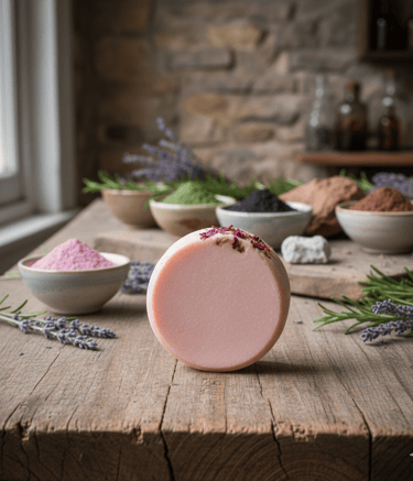 jabon de arcilla rosa