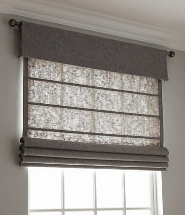 Sunroom showcasing layered blinds and curtains for versatile light control.