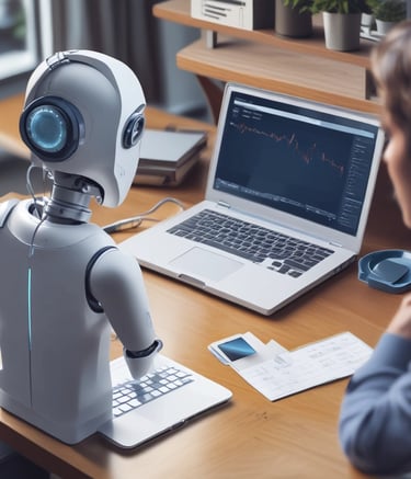 Data flow visualization with neural network patterns in dark theme.