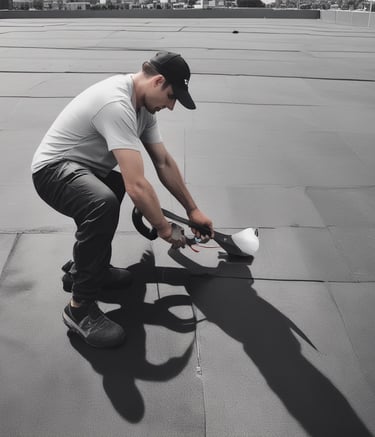 A freshly installed modern roof on a Springfield home under bright daylight.