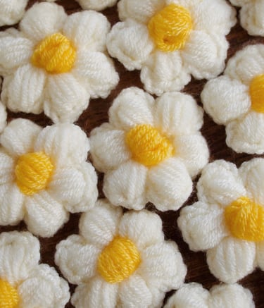 Tutorial flor puff crochet