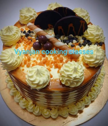 butter scotch cake vyanjan bakers prayagraj