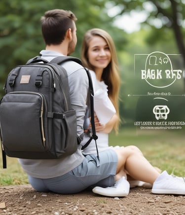 A collection of Apple products and accessories are arranged on a wooden surface. There is a MacBook partially visible, an iPhone with a colorful home screen, an Apple Watch with a metallic band, a pair of AirPods, a Magic Mouse, a power bank, and a remote control. A plant is slightly visible in the bottom left corner.
