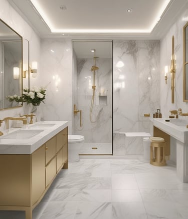 A construction site featuring a large tunnel entrance set against a forested hillside. There is a river flowing in the foreground with rocky banks. Various construction materials, scaffolding, and equipment, including vehicles and workers in safety gear, are scattered around the site. The sky is clear and blue, and the surrounding area is densely covered with trees.