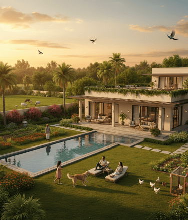 NA plots and luxury farmhouses for sale near Pune
