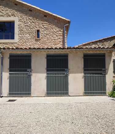 peinture porte extérieur à Puyricard