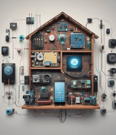 une maison intelligente avec ces capteurs
