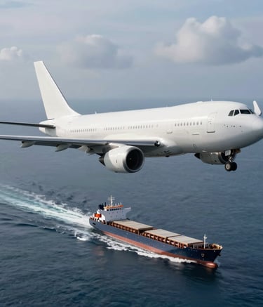 A close-up view of industrial equipment placed on a white platform in a professional exhibition setting. The floor is covered with bright blue and green carpeting, and there are modern white chairs around a glass table in the background with some people in business attire.