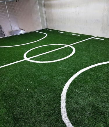 Pasto Sintético en una cancha de futbol de sala en Guadalajara