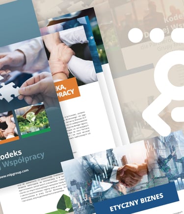 projekt broszury informacyjnej dla firmy MLP Group