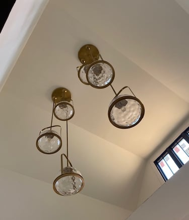 Specialty, custom lighting installation including in areas that require scaffolds or lifts.