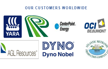 Worldwide Customers YARA, Beaumont, AGL Resources, Atlantic Methanol